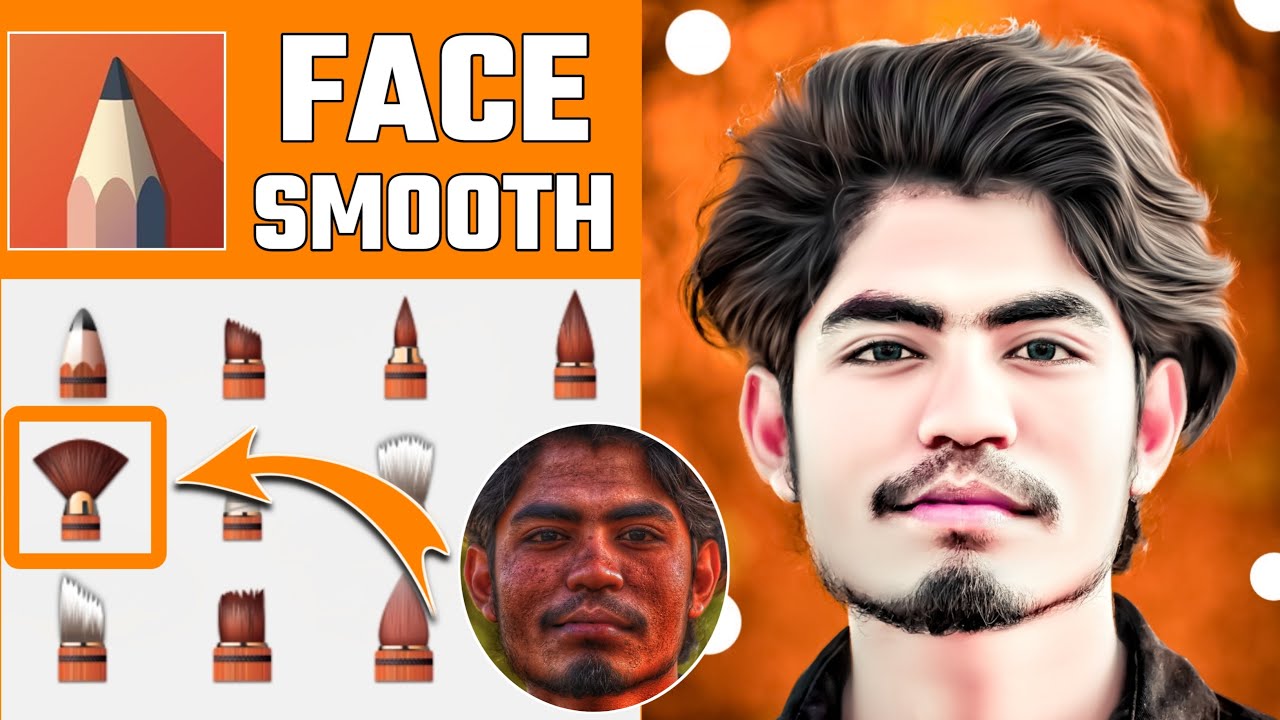 Hard Autodesk Face smooth photo Editing || Autodesk Face Smooth hard face smooth Editing
