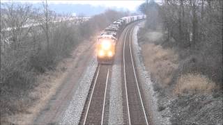8 Engines on a Heavy CSX Freight