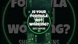 Why is my Excel formula not working?! 🤬 #youtubeshorts #excel #exceltips