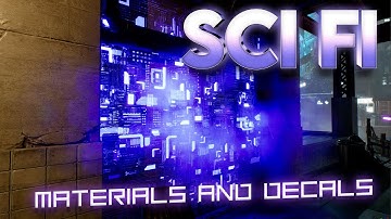 Sci-Fi Materials and Decals with Lighting and Animation