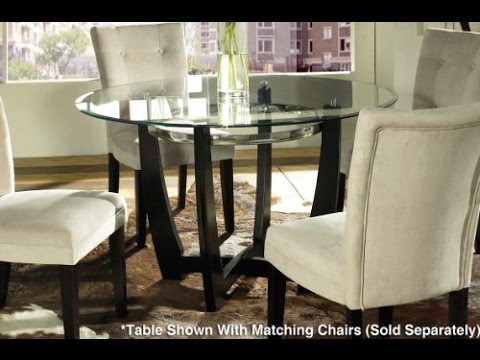 Steve Silver Matinee 48 Inch Round Glass Dining Table In Dark Cherry Steve Silver Matinee 48 Inch Round Glass Dining Table In Dark Cherry Finish