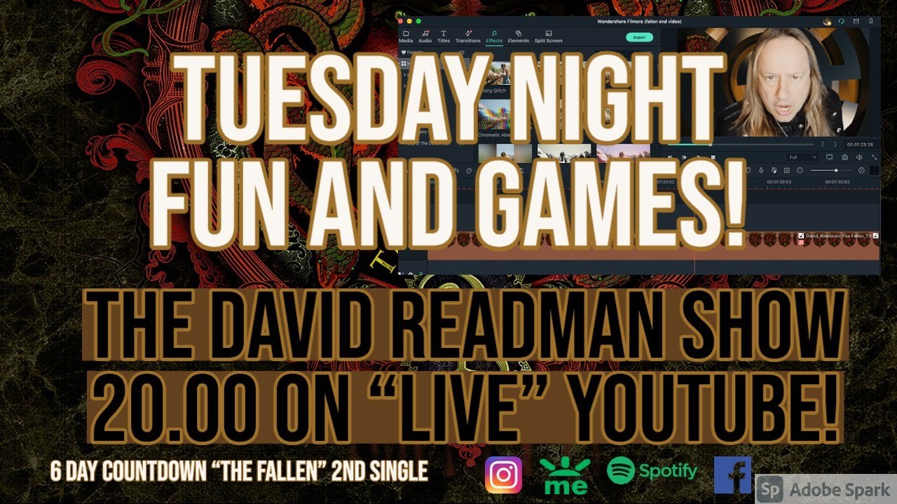 DAVID READMAN - VLOG! "TUESDAY NIGHT FUN AND GAMES" #11