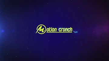color stroke particle logo intro-"Motioncrunch"