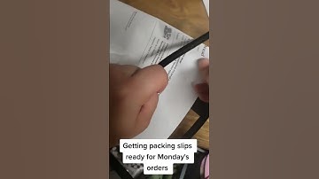 Getting Packing Slips Ready For Monday