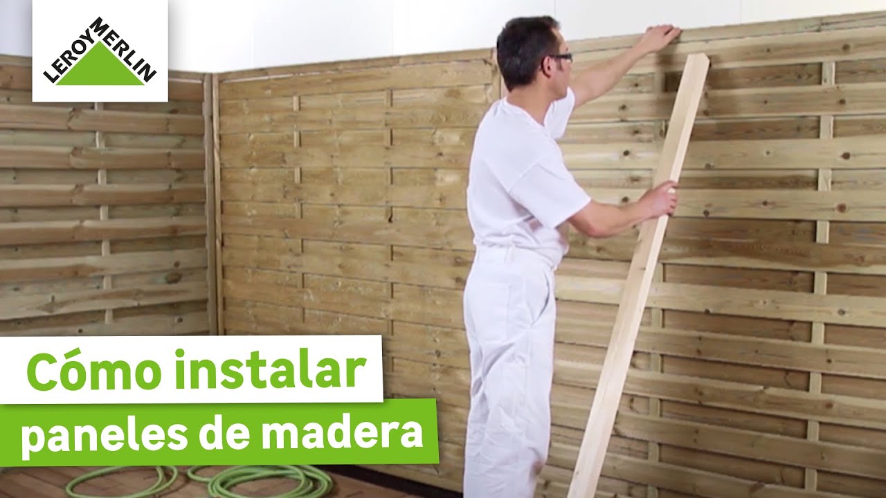 Cómo instalar paneles de madera pra vallado