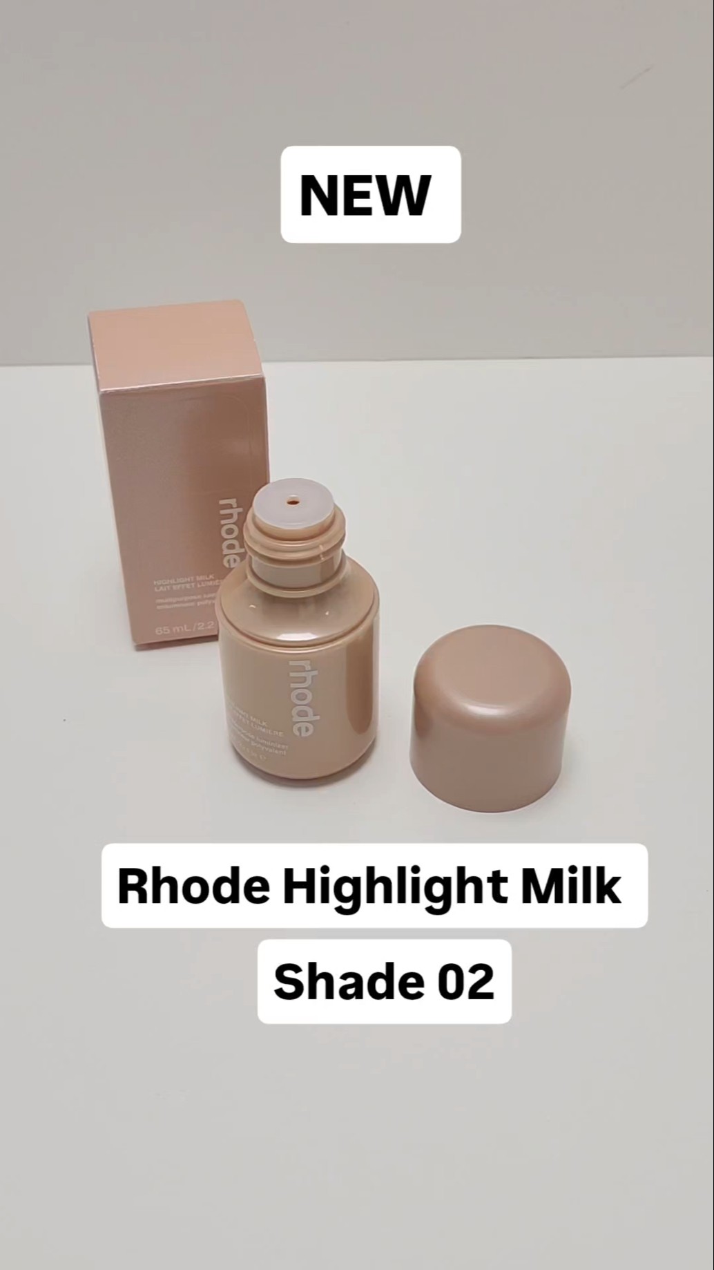 SWATCHES! Rhode Highlight Milk Shade 02 - YouTube