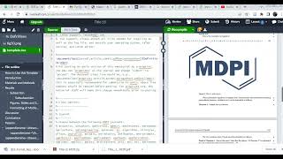 How to upload journal of MDPI to latex overleaf | Figure Insertion in overleaf | Tutorial 3