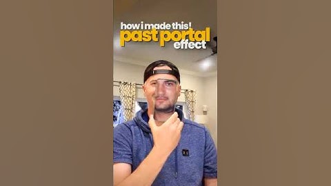 How to make this Portal into the Past Effect #mobileediting #tutorial