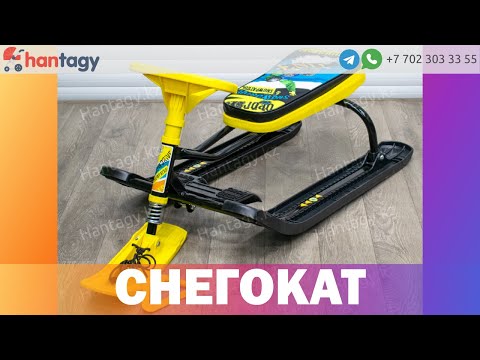 Снегокат Ника Тимка Спорт 2, зимний спорт, черный каркас ТС2 с доставкой по Алматы и Казахстану