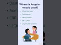 Where Is Angular Used Most? 🤔 | Real-World Companies