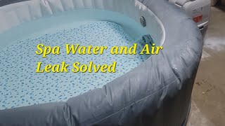 Saluspa Water and Air Leak Solved #spa
