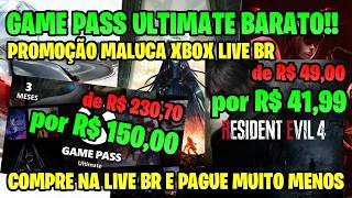 GAME PASS ULTIMATE BARATO!! APROVEITE AS PROMOÇÕES DA XBOX LIVE BR PAGANDO MENOS AINDA!! IMBATIVEL!!