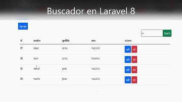 Buscar en Laravel