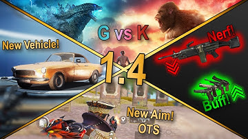 Godzilla vs Kong, New Features, and More! | PUBG Mobile Update 1.4
