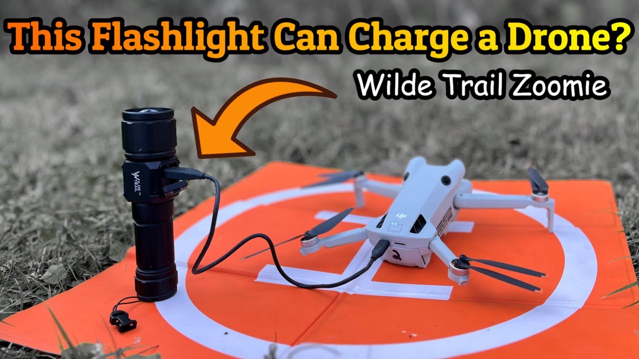 Этот тактический фонарик заряжает дрон? Wilde Trail Zoomie