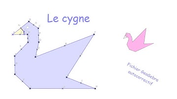 Le cygne dans GeoGebra : images de point par symétrie centrale