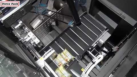 Automatic puffed bag counting robot hand inserting cartoning machine bag stacking encaser line