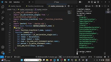 JavaScript abstract syntax tree node types