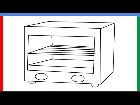 how to draw an oven
