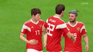 RETRO FIFA 18 World Cup 2018 Россия - Саудовская Аравия Gameplay Video