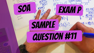 Exam P #11 | SOA Sample Questions