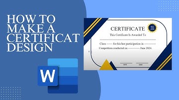 🎓 How to Make a Certificate Design in Microsoft Word | Step by Step Guide 🎨