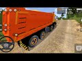 Heavy Material Loaded Truck off road driving gameplay 