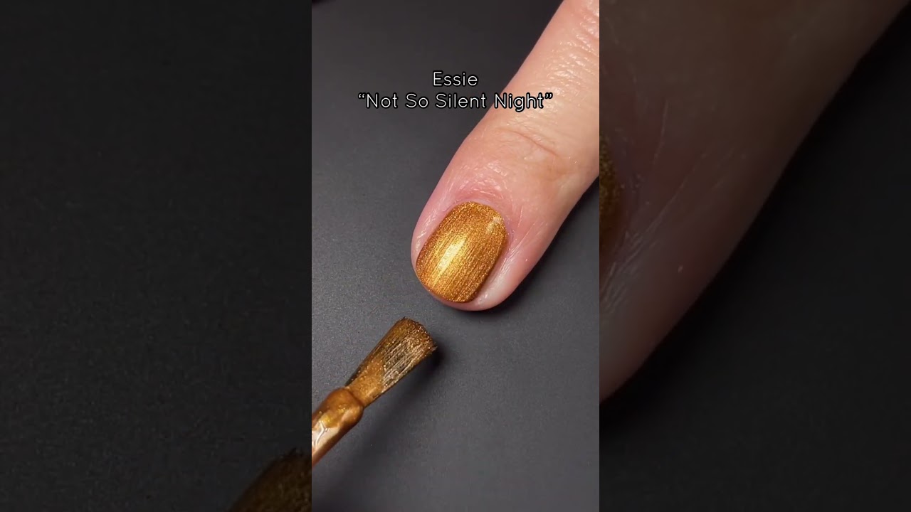 Essie gold nail polish swatch! 