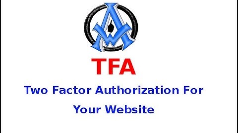 TFA Two Factor Authorization for WordPress