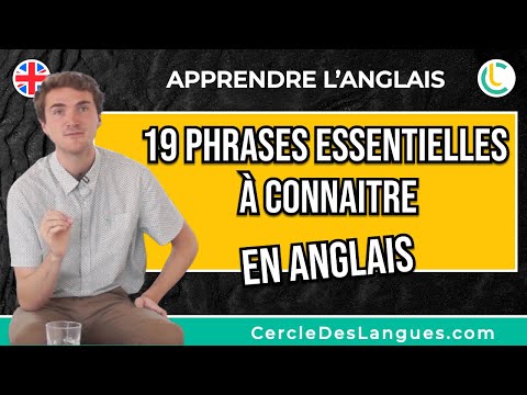 ? Conversation en anglais - Les Phrases Essentielles | Apprendre & Cours d'anglais | Learn l'English