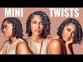 PROTECTIVE STYLE | MINI TWISTS on WET NATURAL HAIR | HOW TO