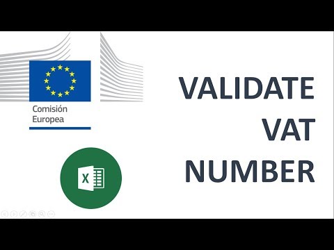 Validate VAT Number with Excel and VBA