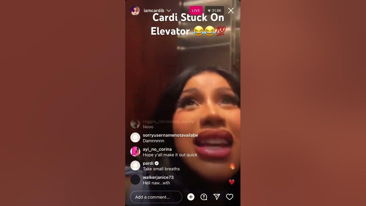 Cardi B & Team Stuck on Elevator Hope 🙏🏾 everything Ok #CardiB # OFFset