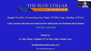 Sample Trade: NVDA Portfolio Overwriting: 5-day covered call trade and avoid exercise