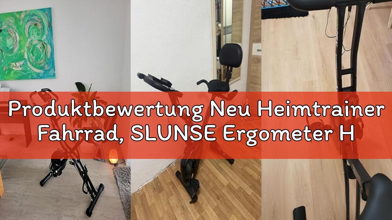 Produktbewertung Neu Heimtrainer Fahrrad, SLUNSE Ergometer Heimtrainer Verstellbarer Widerstand, Hom