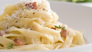 ⁣Easy Creamy Pasta Carbonara | One Pot Chef