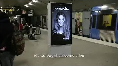 Apotek | Hair-Raising Subway Ad | Wind Train Arrives | Swedish Pharmacy Commercial Trains Billboard