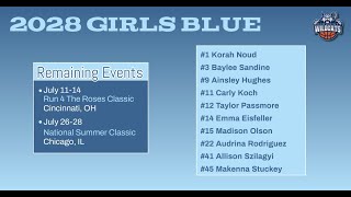 2028 Girls Blue Spring Highlights