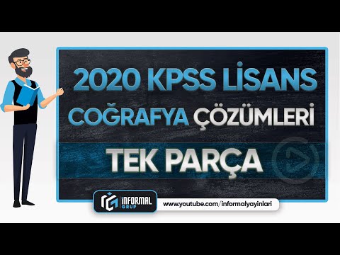 2020 KPSS Lisans Coğrafya Soruları ve Çözümleri | TEK PARÇA