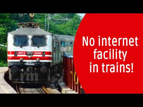 No internet facility in trains!