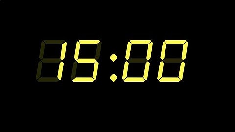 15 Minute Timer, retro yellow lcd alarm clock, with Alarm ⏰