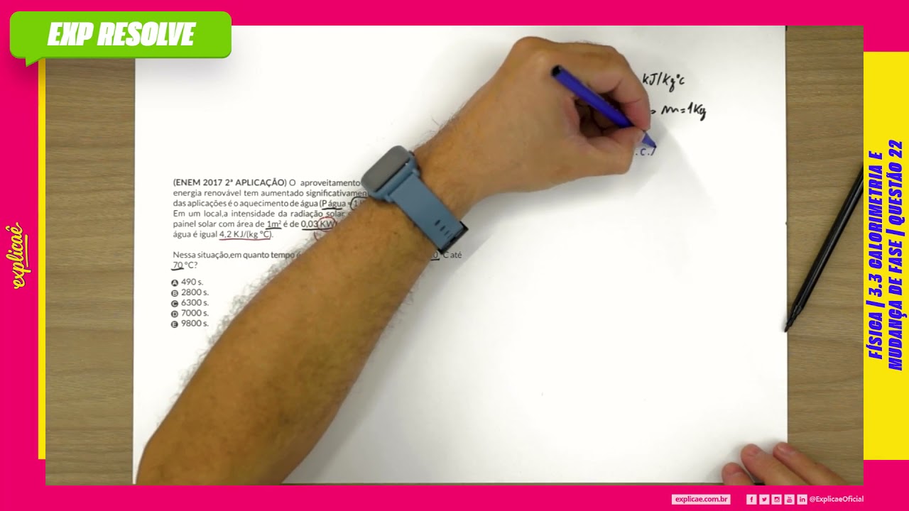 O APROVEITAMENTO DA LUZ SOLAR COMO FONTE DE ENERGIA (...) | CALORIMETRIA E MUDANÇA DE FASE