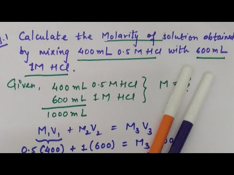 Mixture of acids concentration calculation