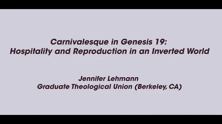 Jennifer Lehmann | Traditional Biblical Scholarshi...
