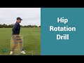 A new hip drill for a the modern golf swing