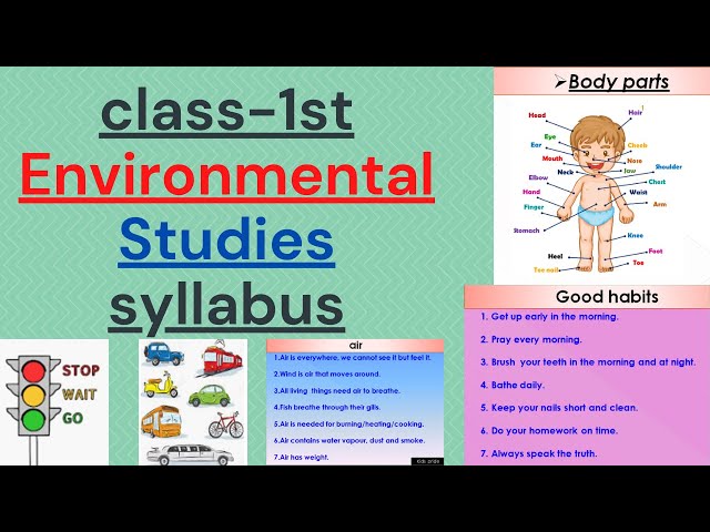 Class 1 EVS - Syllabus Overview 