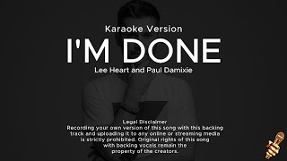 Paul Damixie  Im Done karaoke Version