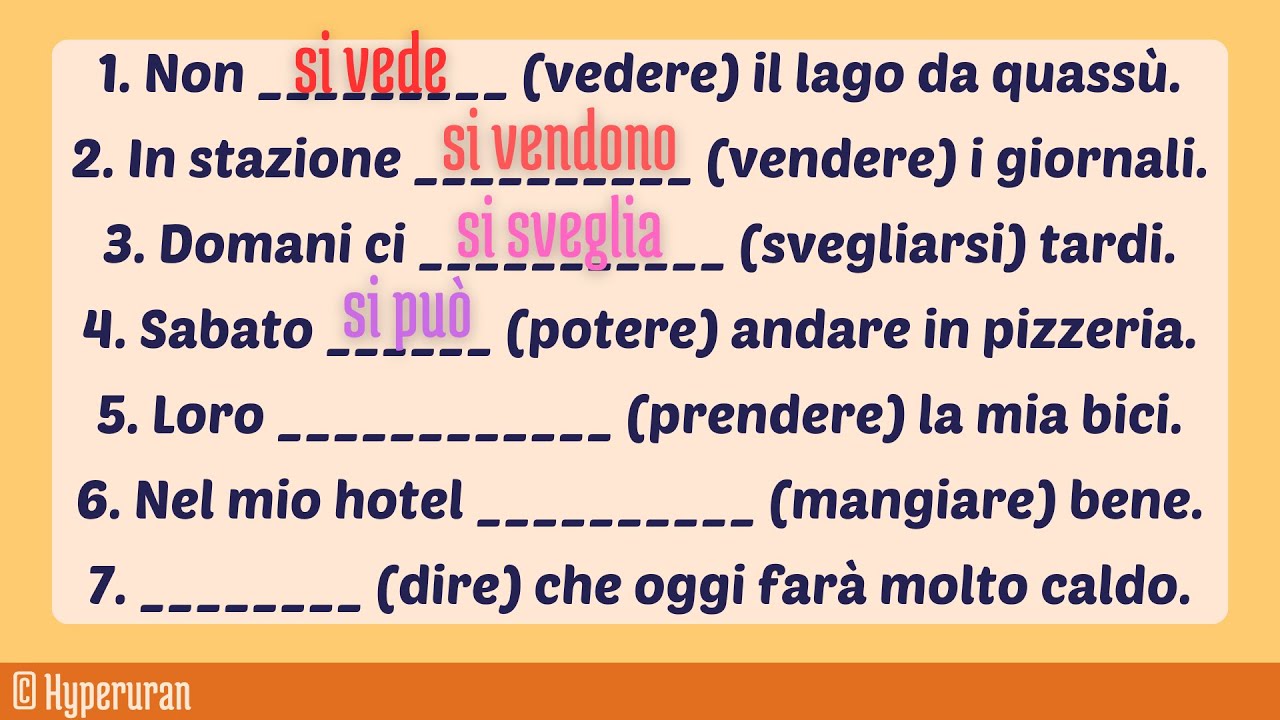 Italian How To Use The SI Impersonal Form Easy Verbs Conjugation italian-how-to-use-the-si-impersonal-form-easy-verbs-conjugation