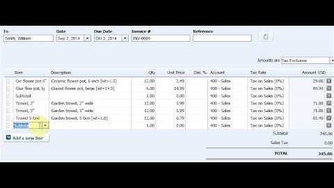 Subtotaling the Amount Column in Xero Sales Forms, Using FullSpeed
