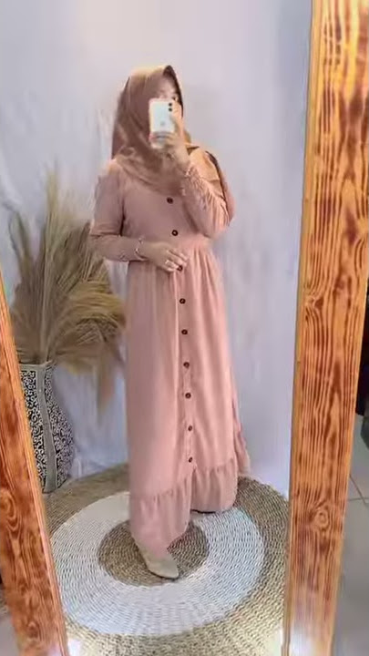 Gamis Ceruty Plain Maxy Polos